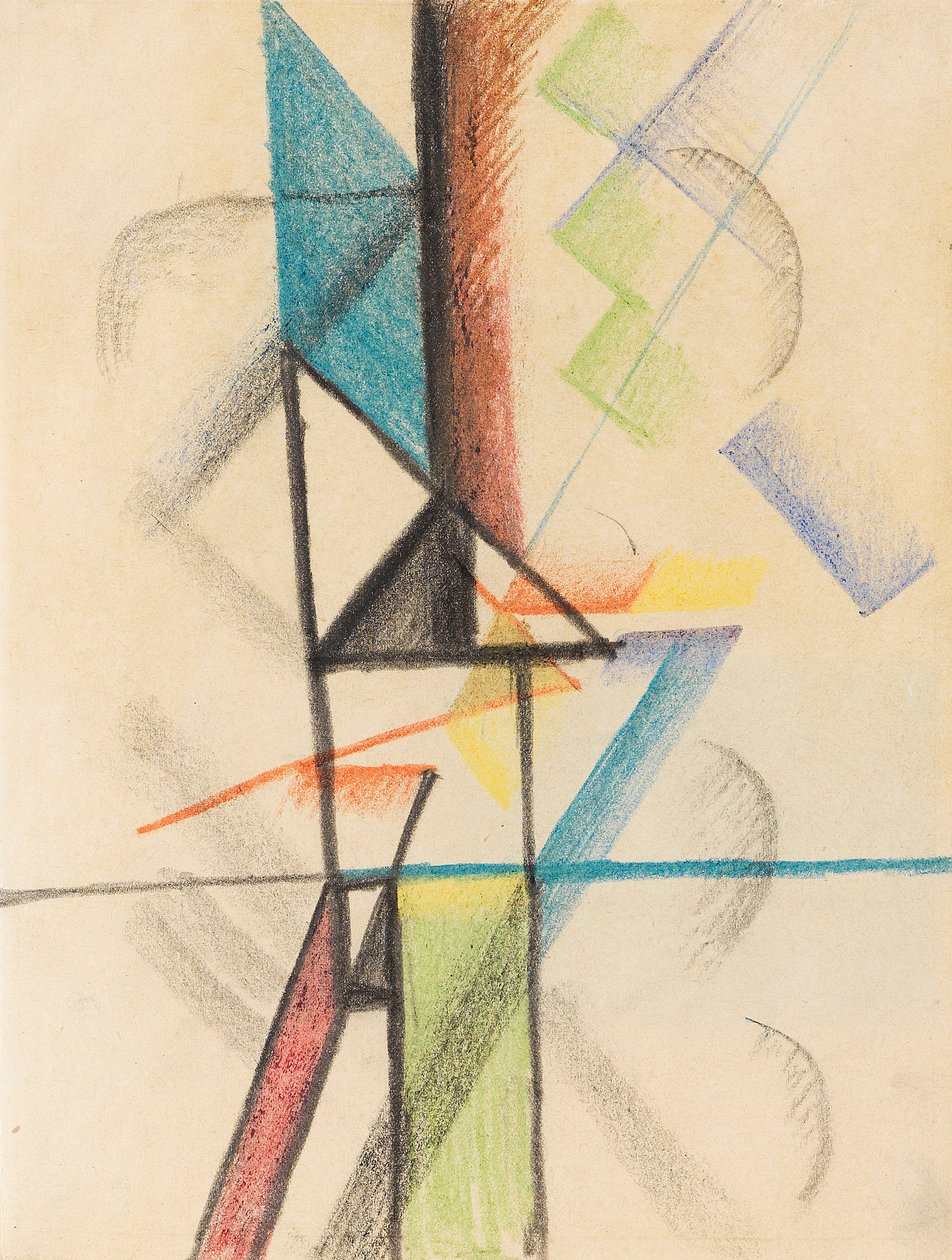 Formas abstratas V, 1913. de August Macke