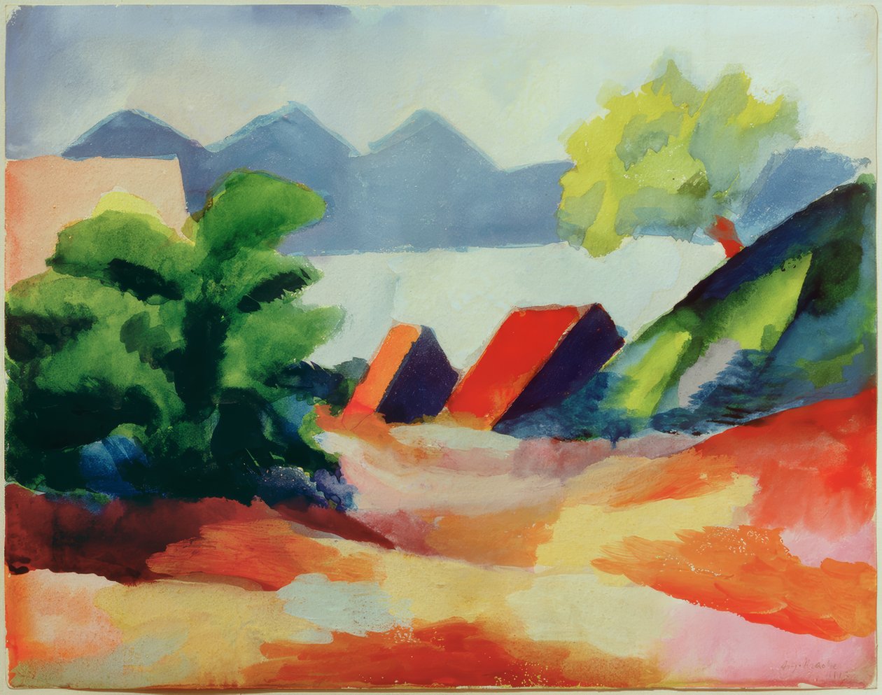 Am Thuner See I de August Macke