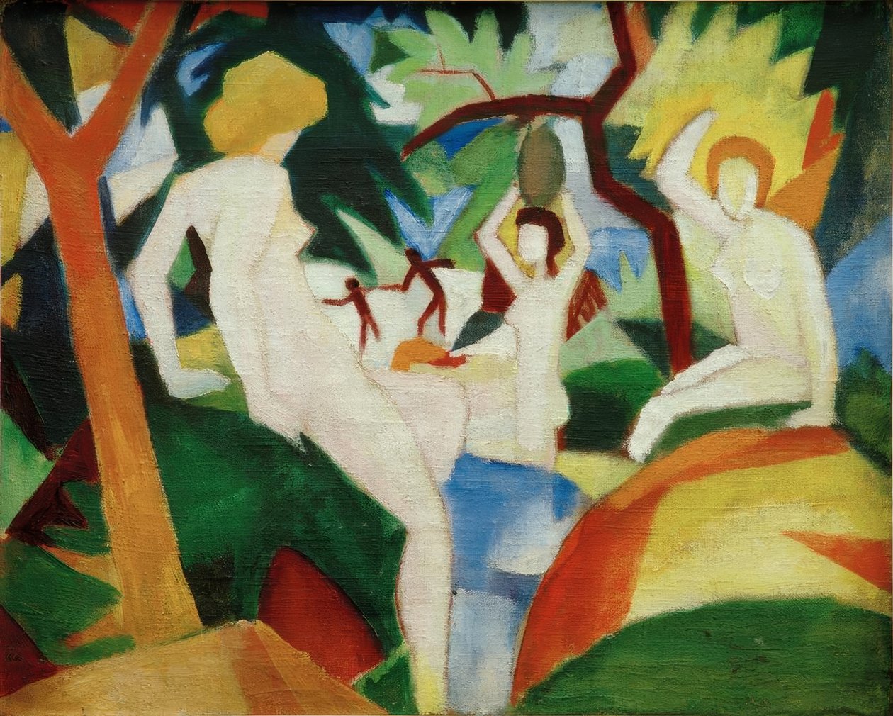 Mulheres de banho de August Macke