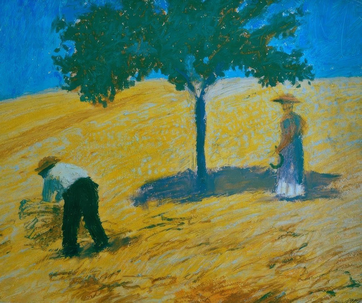 Árvore no milharal de August Macke