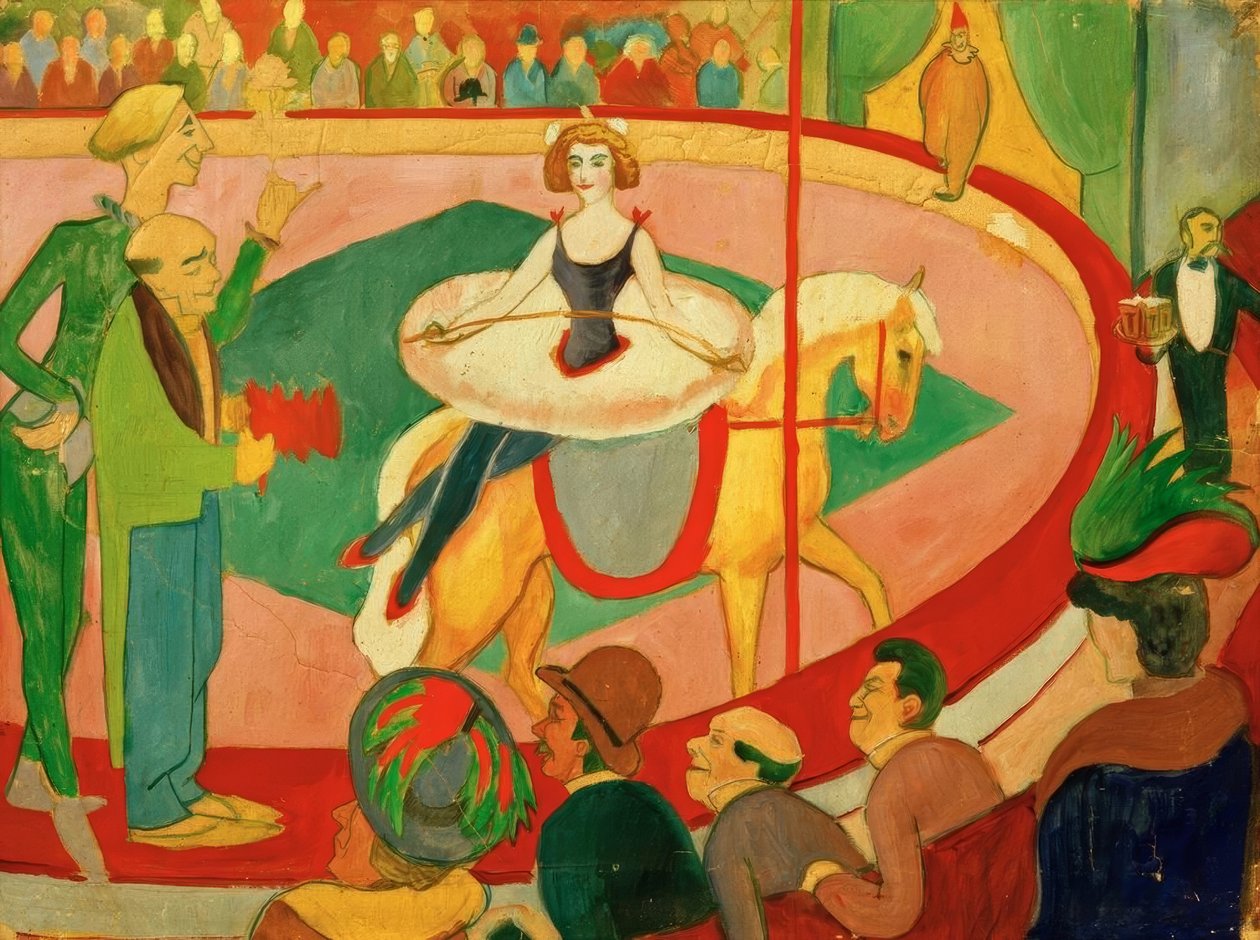Foto de circo I: Art rider de August Macke