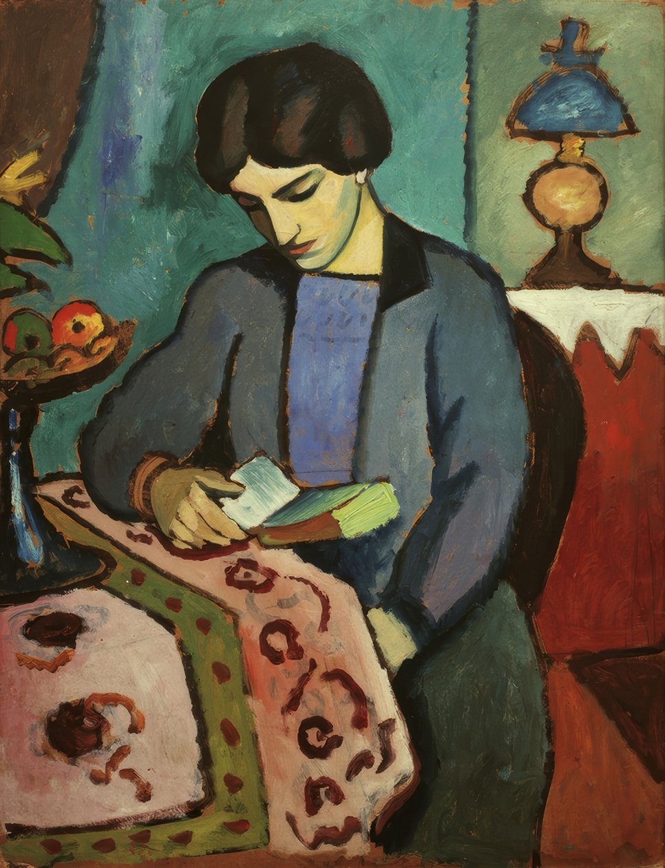 A esposa do artista de August Macke