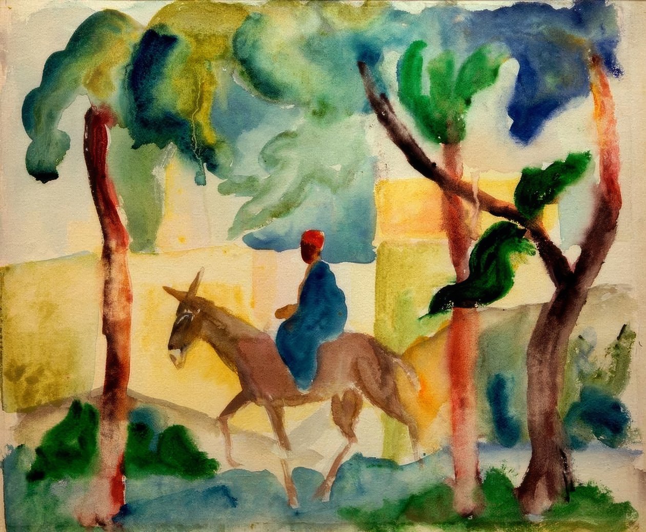 Eselsreiter de August Macke