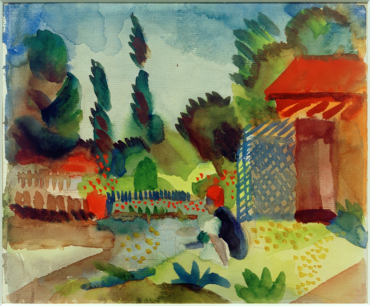 abrigo de jardim de August Macke