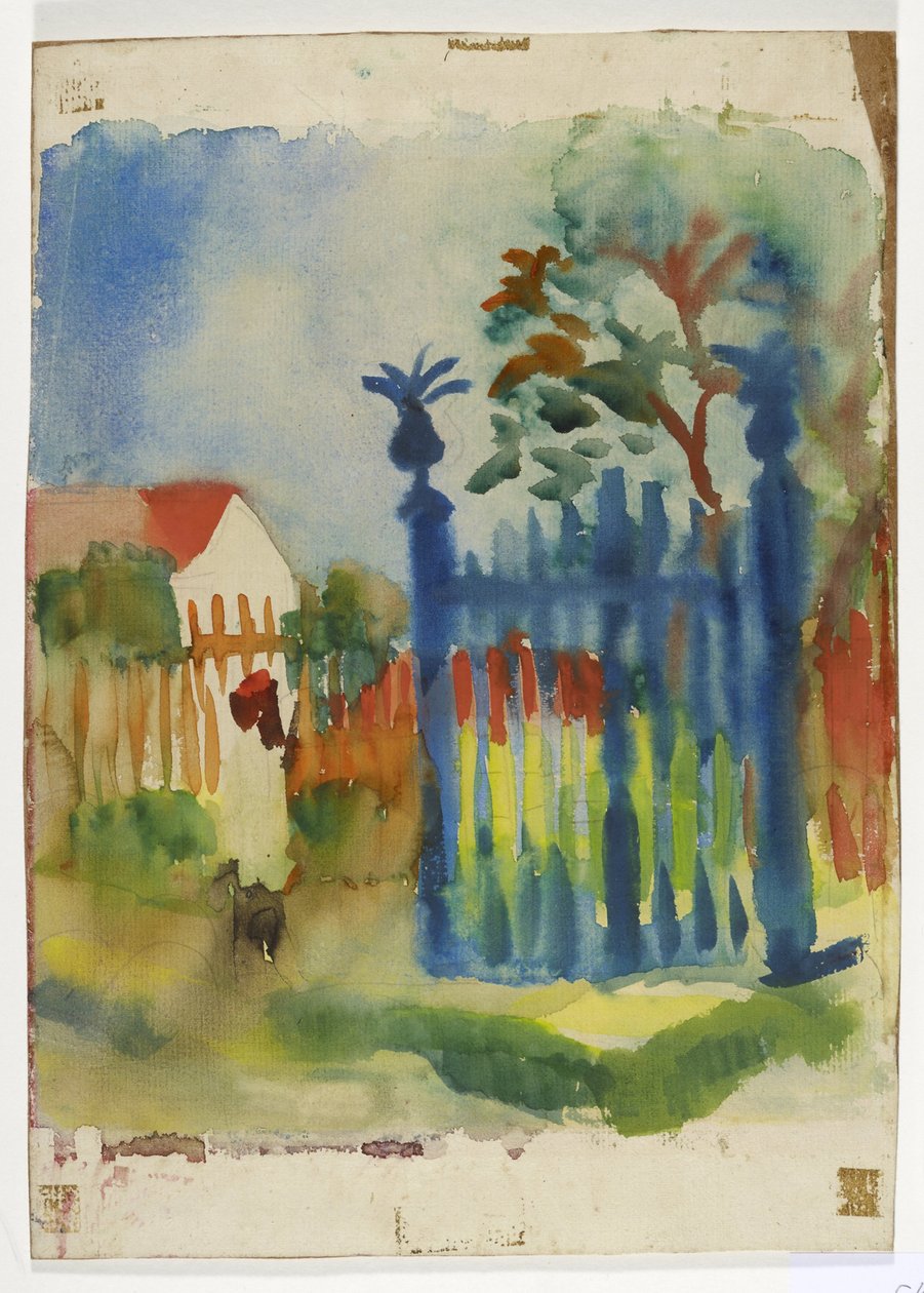 portão do jardim de August Macke