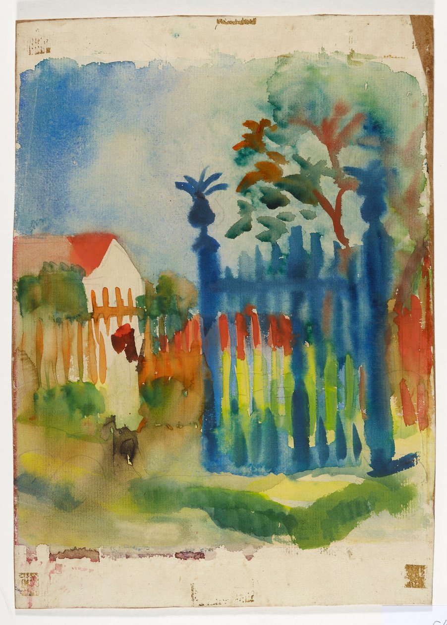Portão do jardim de August Macke