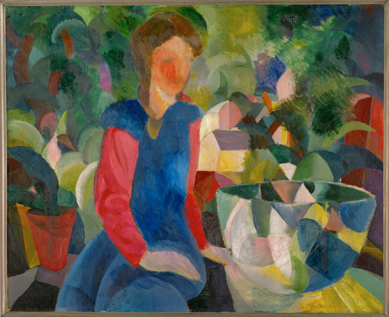 Rapariga com aquário de August Macke