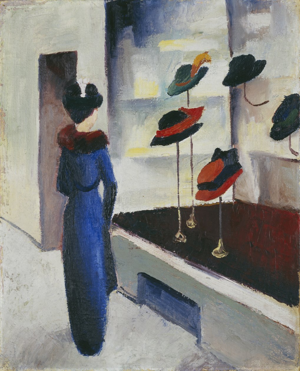 Loja de Chapéus, 1913 de August Macke