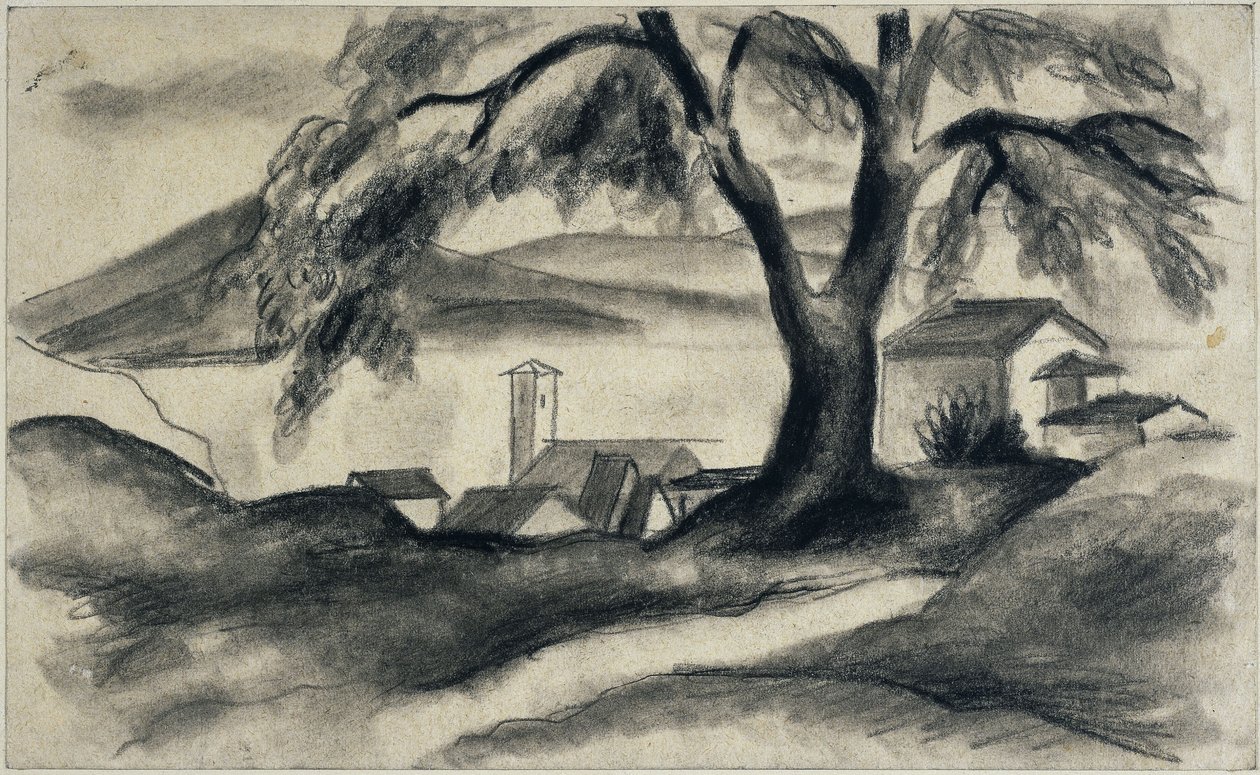 Hilterfingen no lago de Thun de August Macke