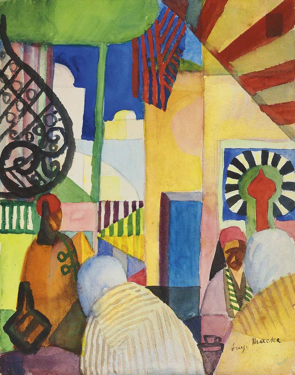 No bazar de August Macke