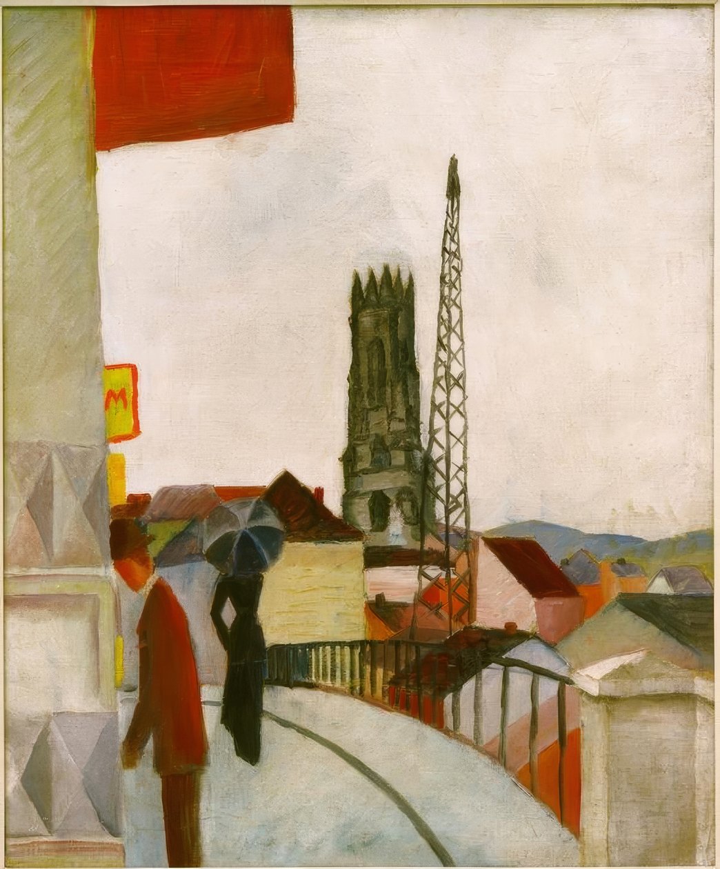 Catedral de Freiburg na Suíça de August Macke