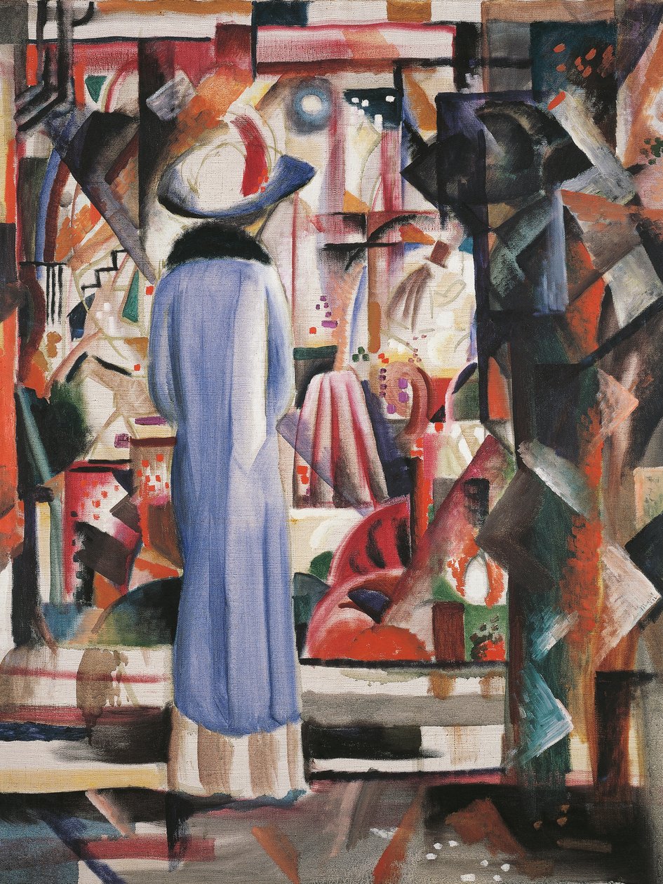 Grande montra de loja brilhante de August Macke