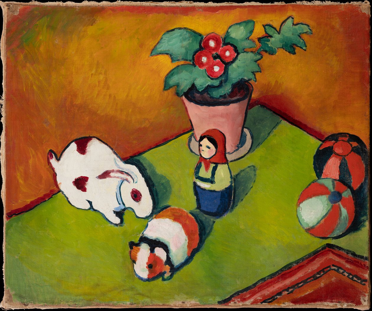 Os Brinquedos do Little Walter de August Macke