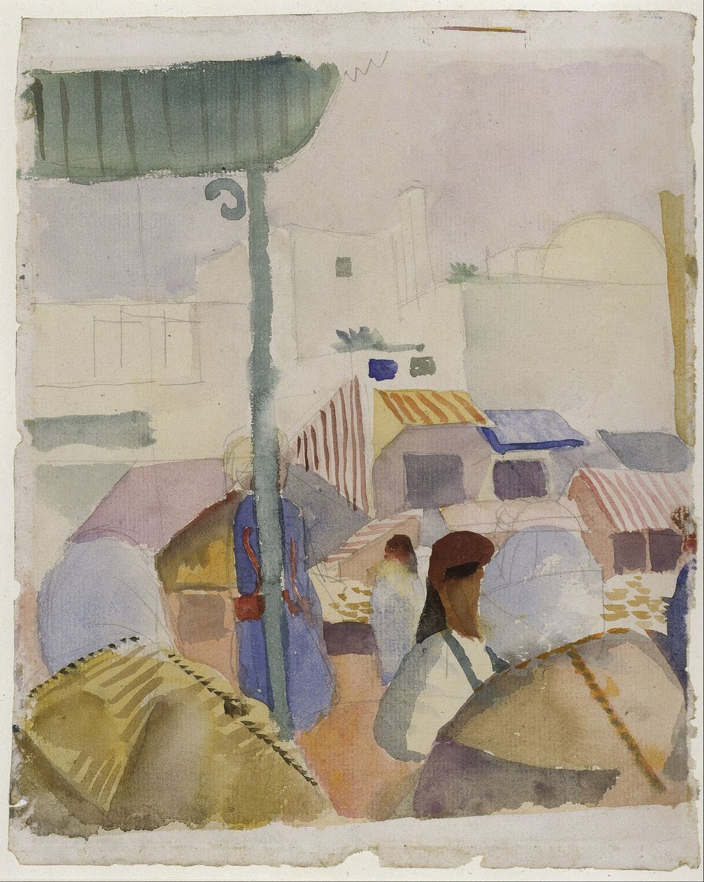 Mercado de Túnis II de August Macke
