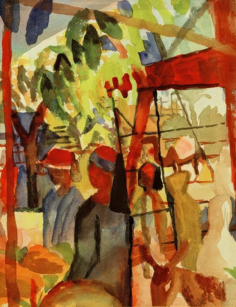 vida mercado de August Macke