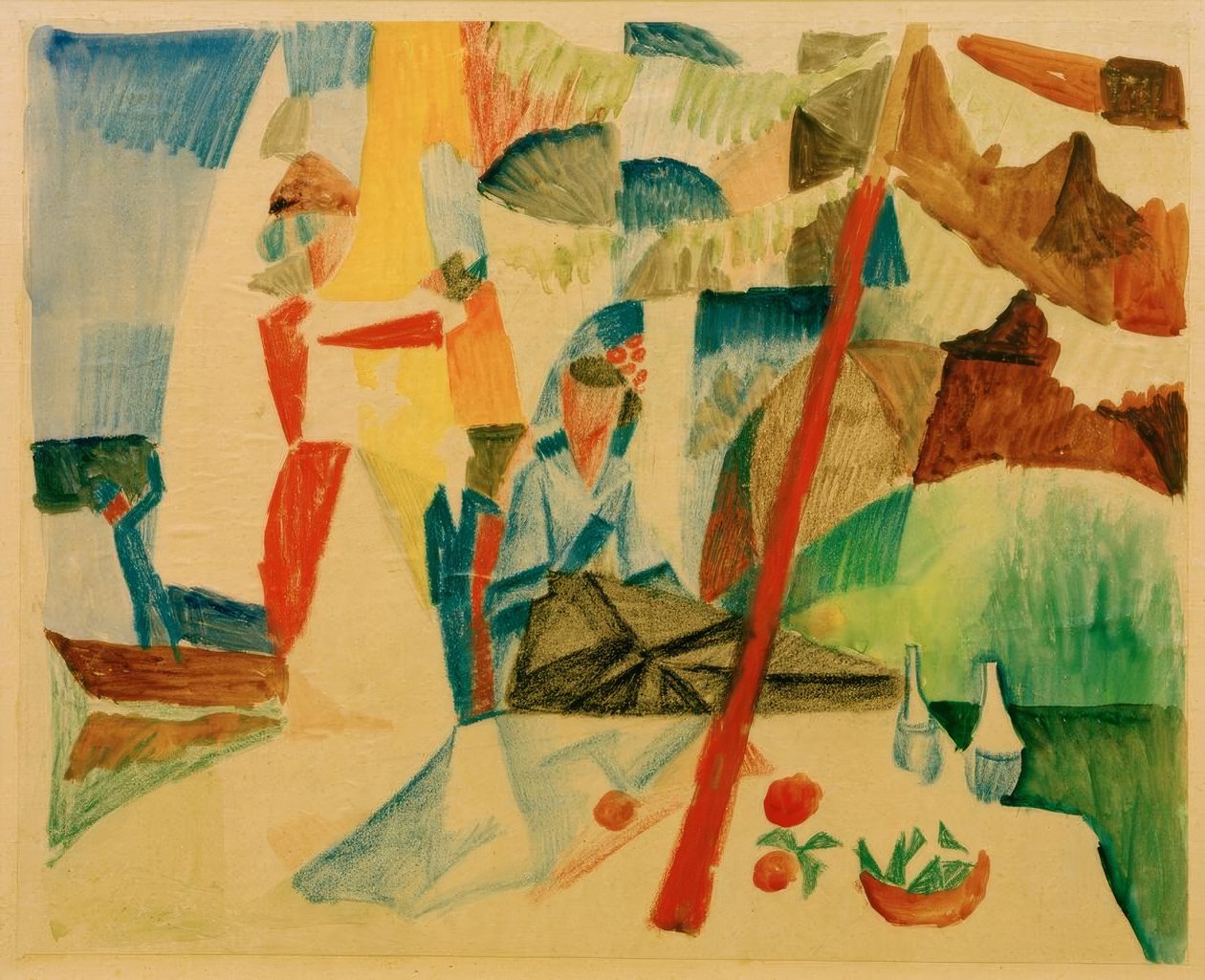 Piquenique depois de velejar de August Macke