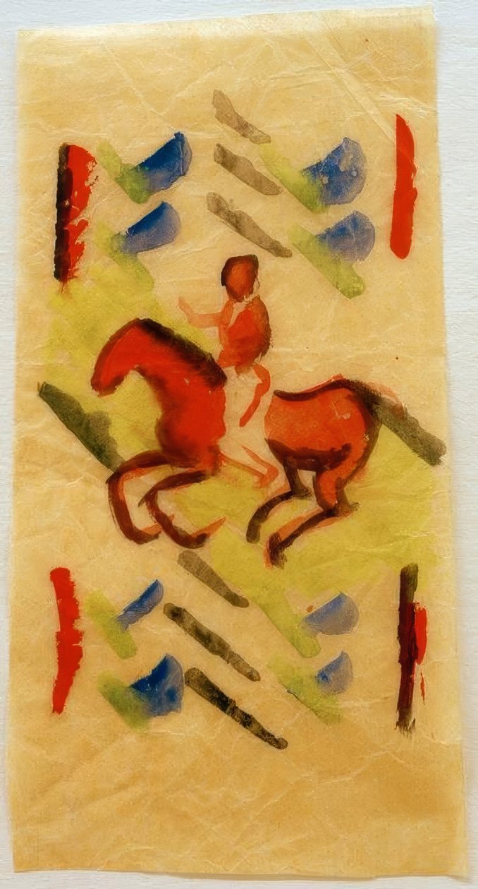 Cavaleiro vermelho de August Macke