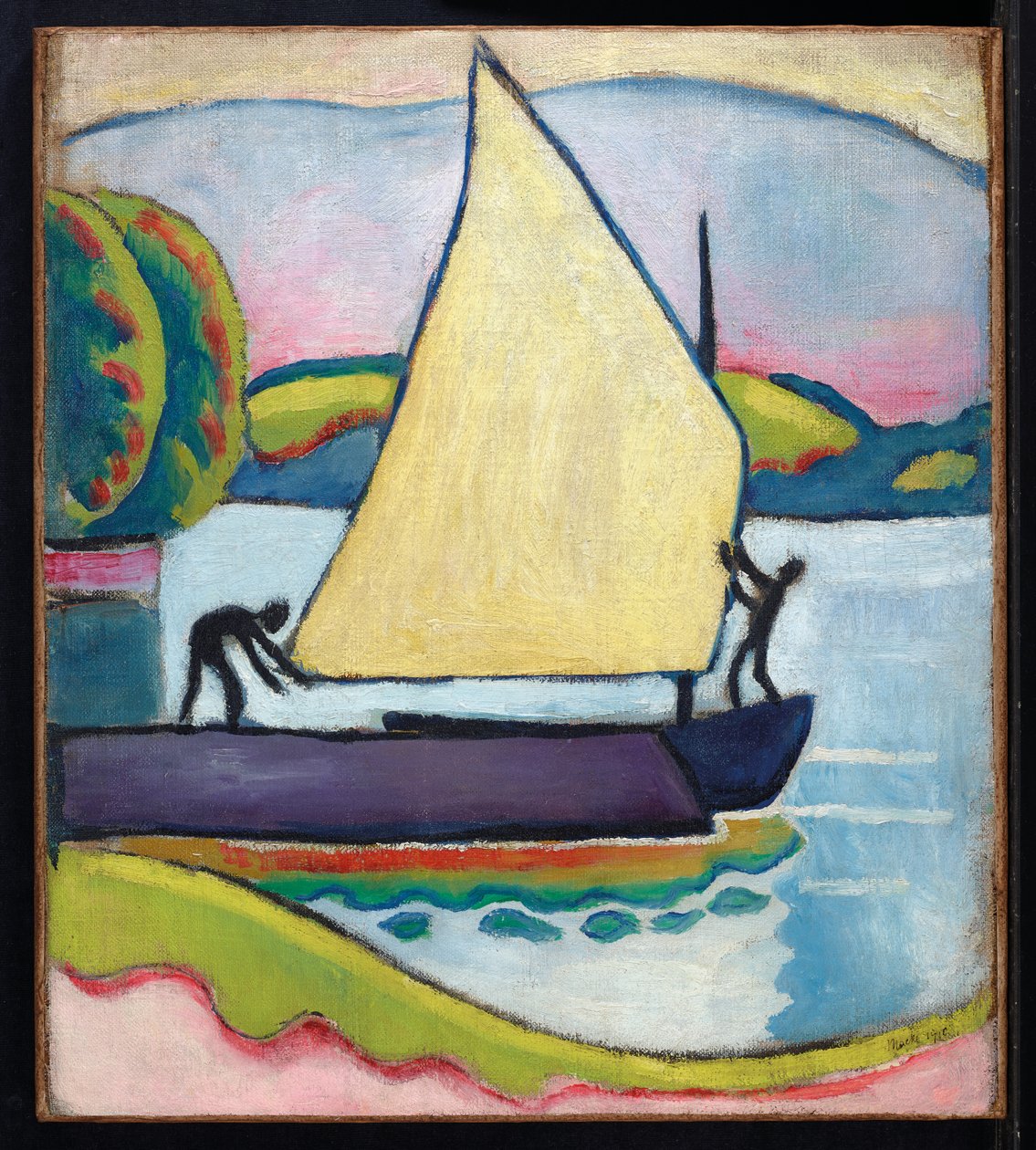 Veleiro de manhã, 1910 de August Macke