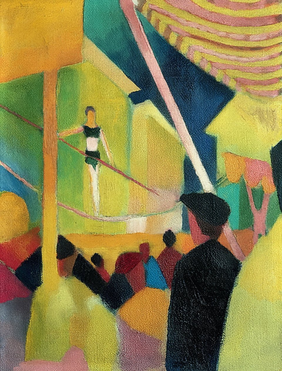 Andador na corda bamba. Por volta de 1913 de August Macke