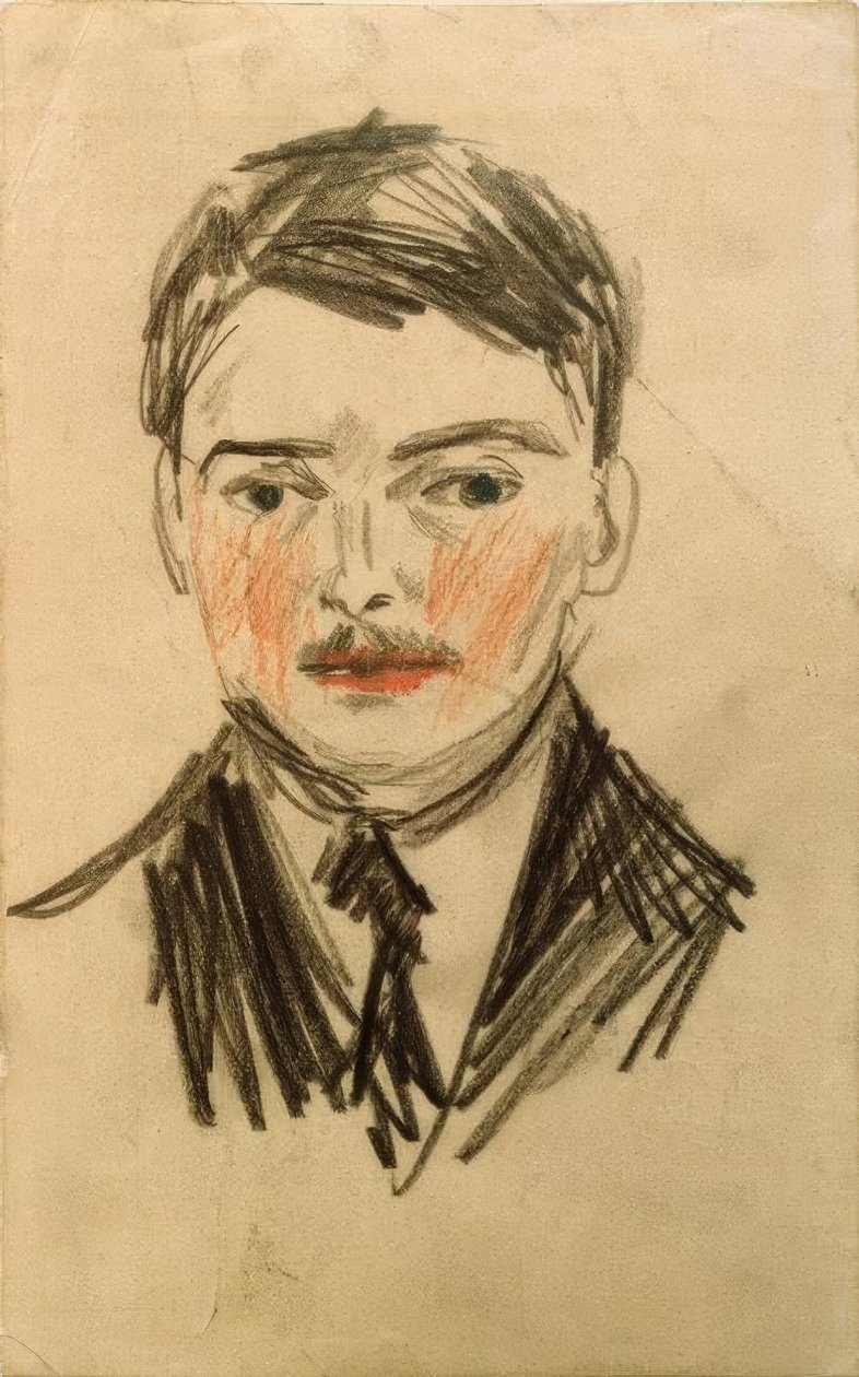 auto-retrato de August Macke
