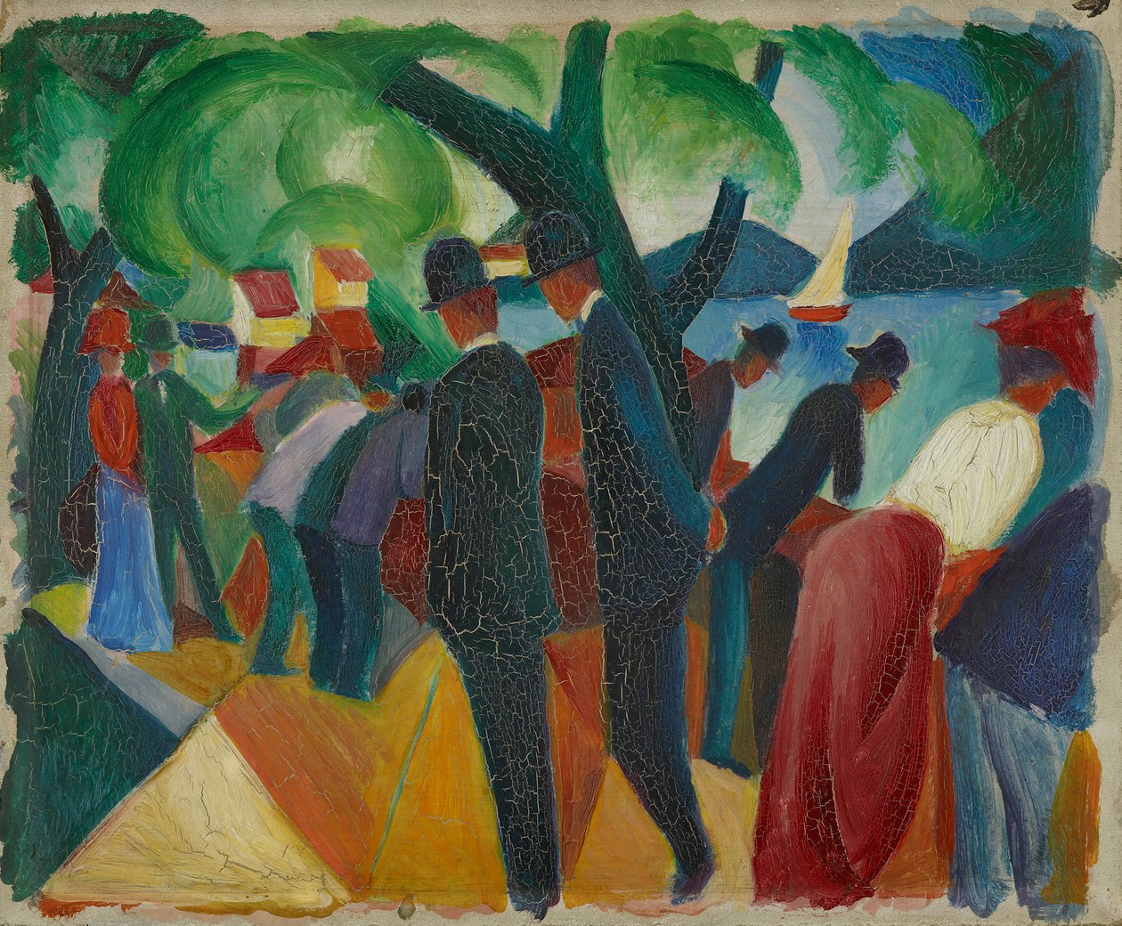 Passeio pela ponte de August Macke