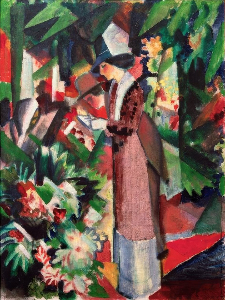 Andar em flores de August Macke