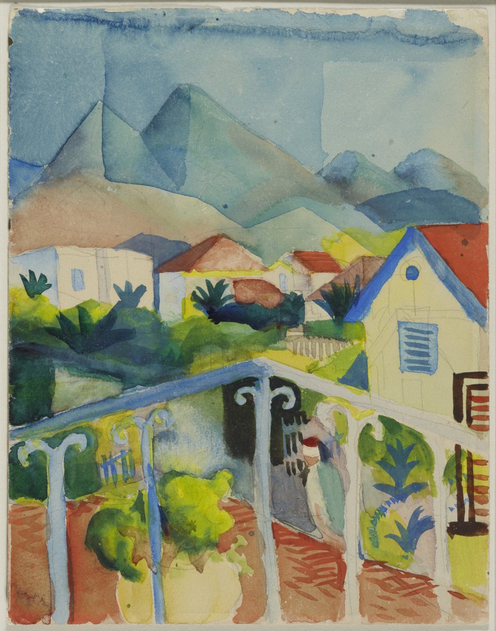 St. Germano perto de Tunes de August Macke