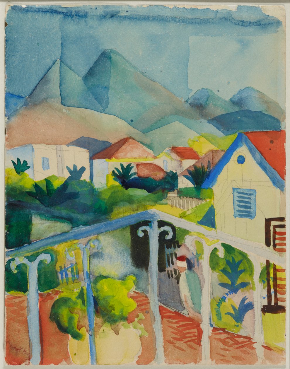 St. Germain perto de Tunes de August Macke