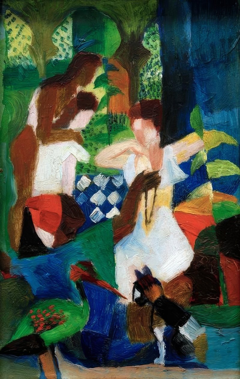 Vendedor de jóias turco de August Macke