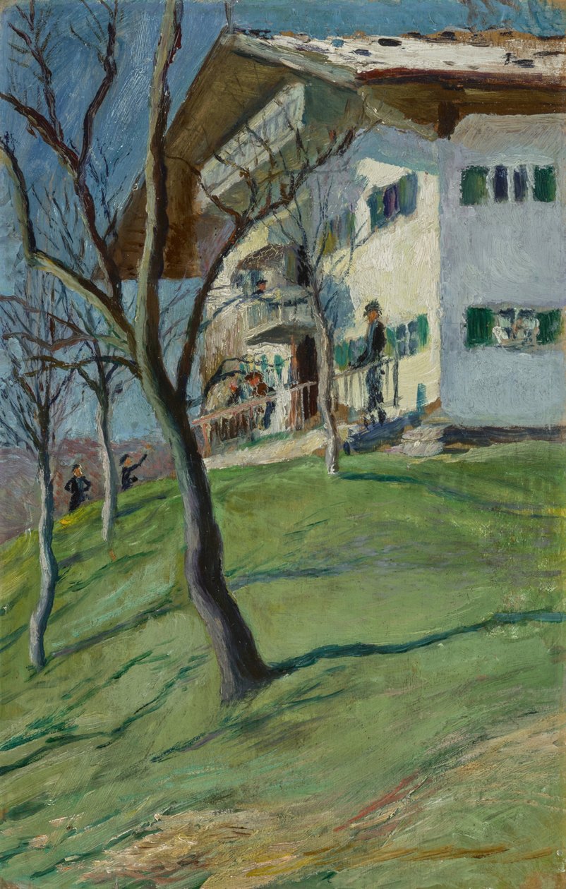 A nossa casa de campo em Tegernsee de August Macke