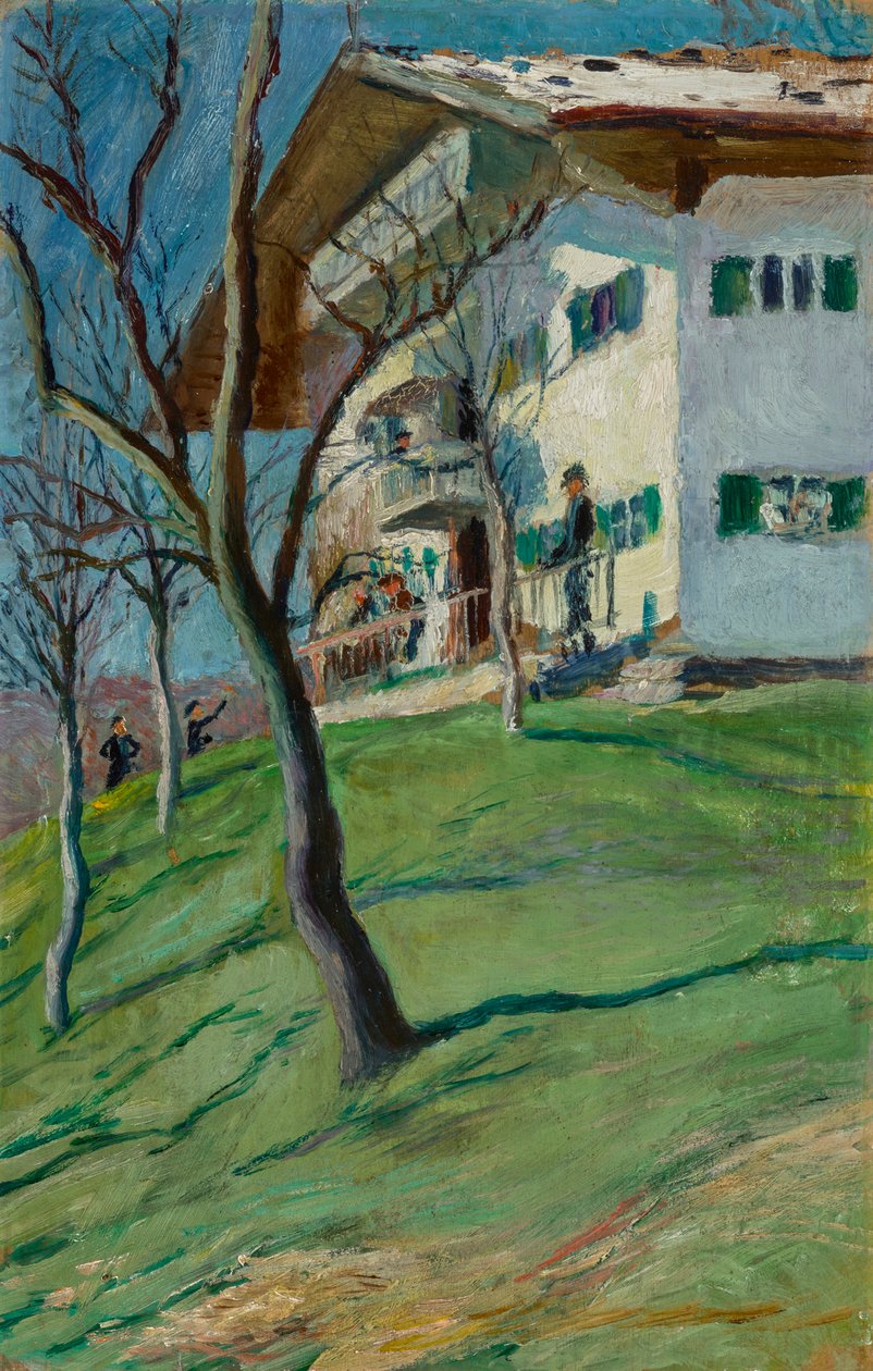 A nossa casinha em Tegernsee de August Macke