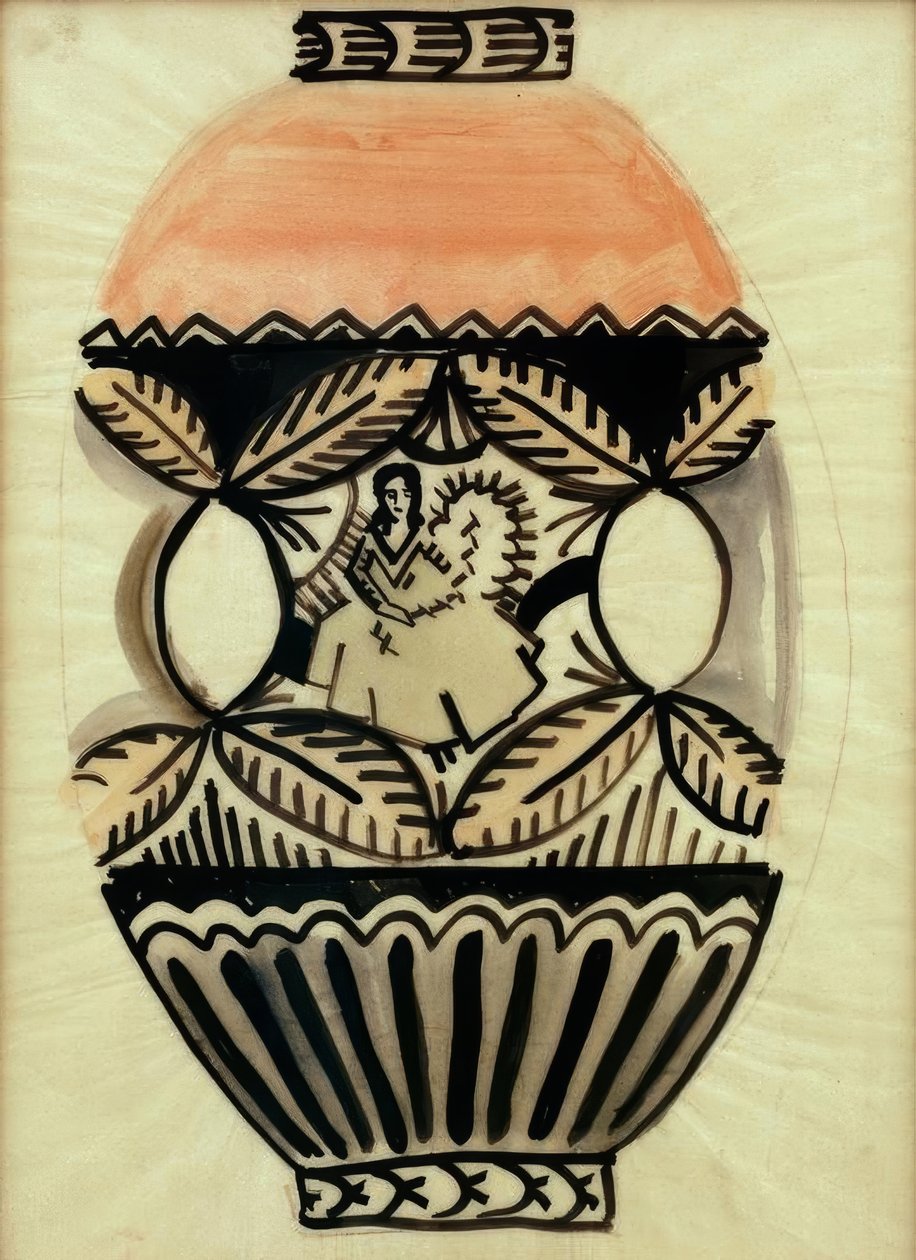 Vaso com pastora de August Macke