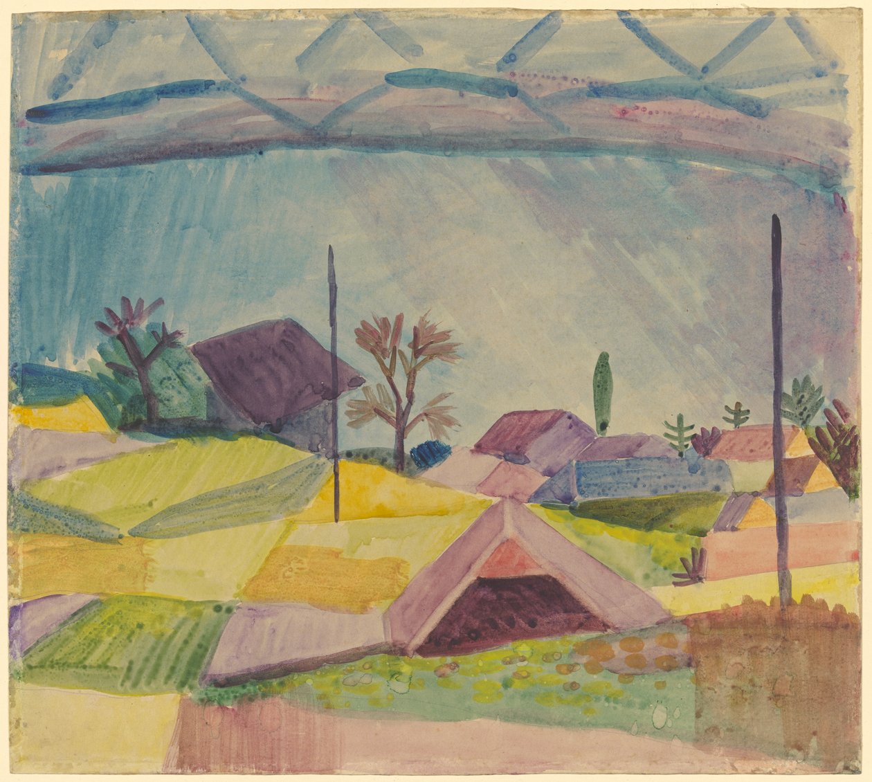 Vista de Hilterfingen de August Macke