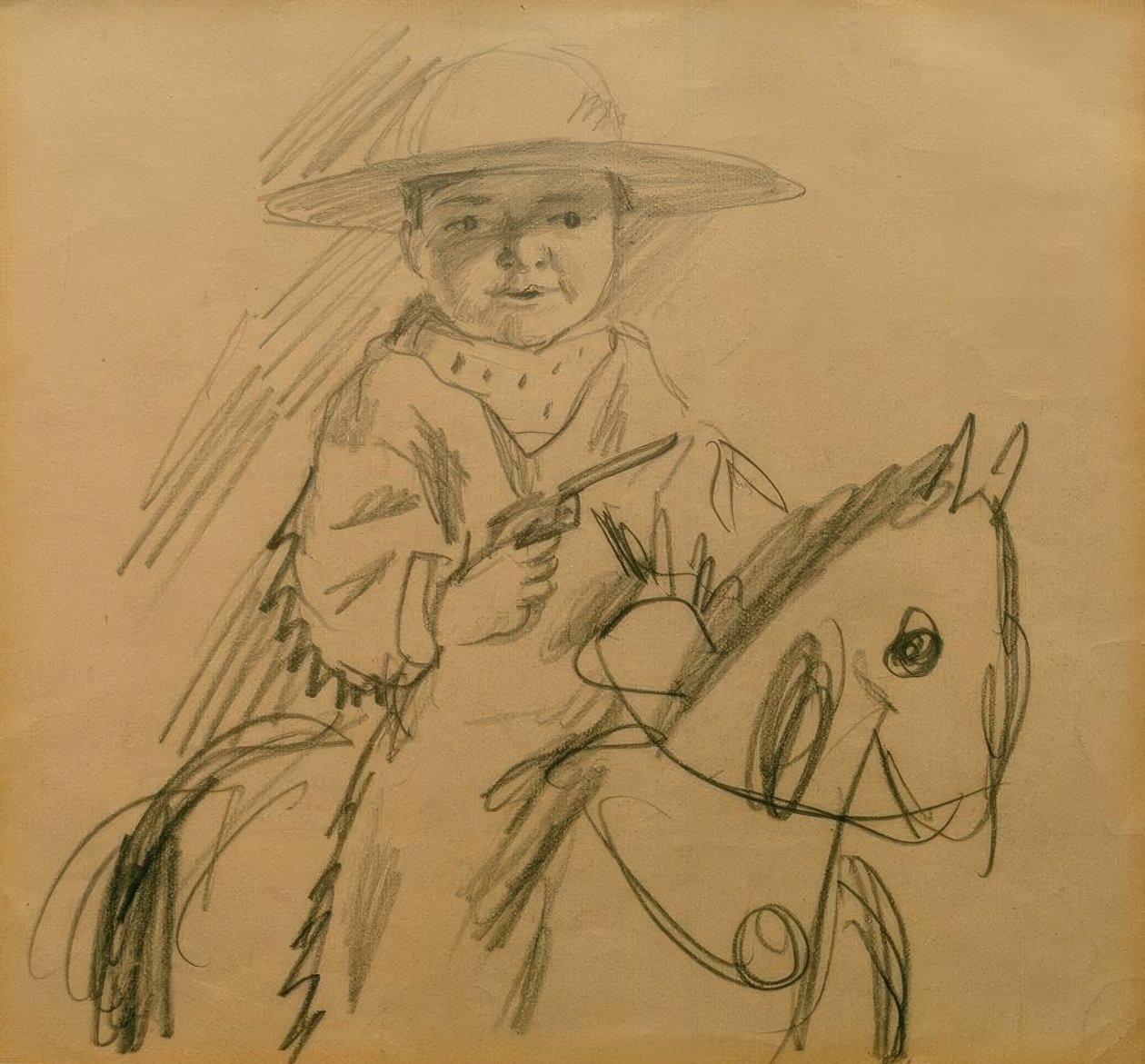 Walter como um vaqueiro de August Macke