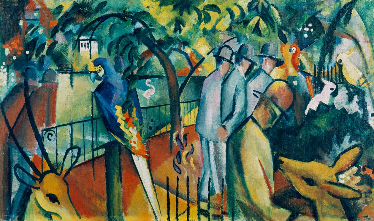 Jardim zoológico I de August Macke