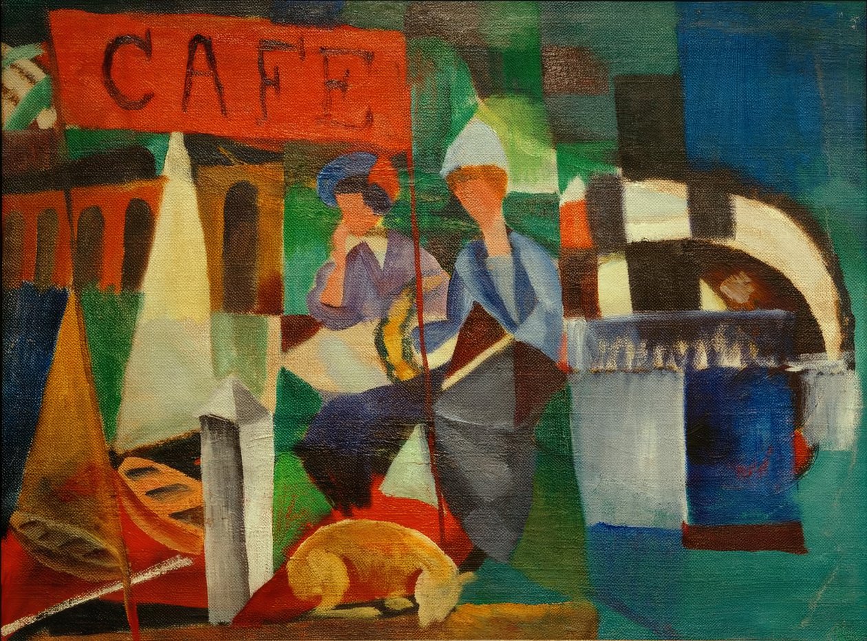 Duas senhoras no café de August Macke