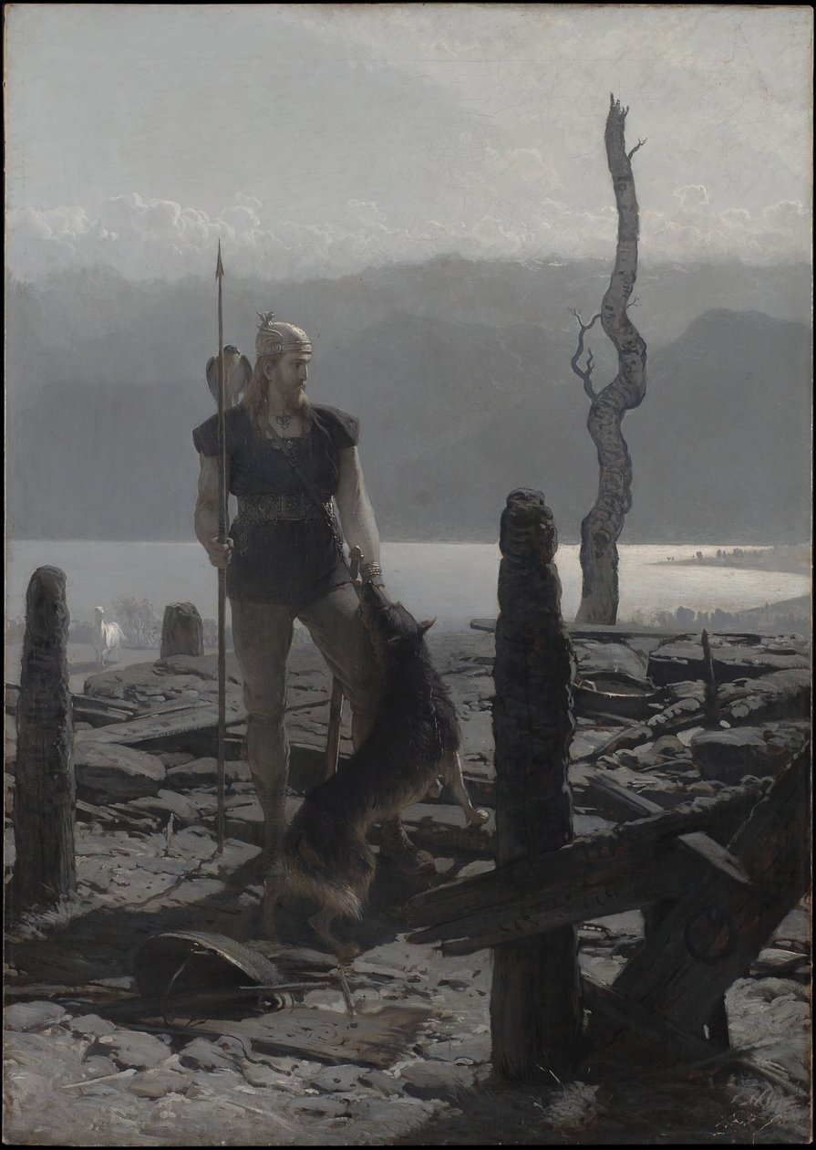 O regresso de Frithiof (da «Saga de Frithiof») de August Malmström