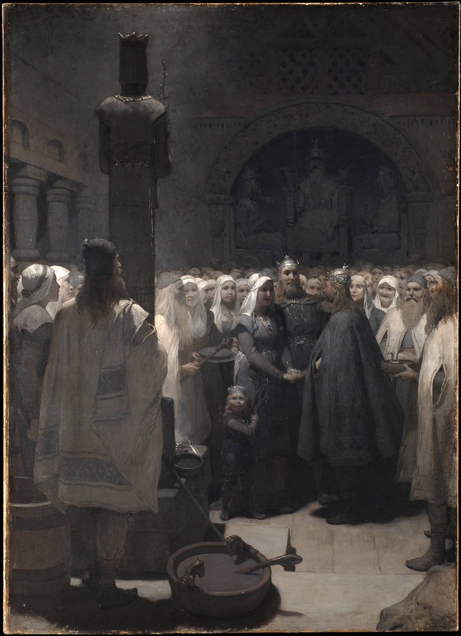 A reconciliação (da Saga de Frithiof) de August Malmström