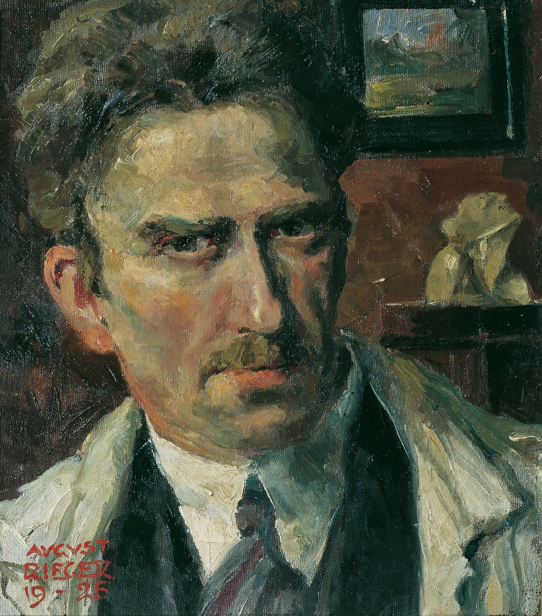 auto-retrato de August Rieger
