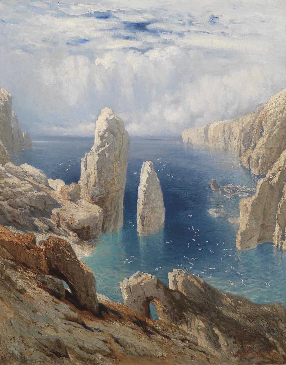 Alemão: Steep coast de August Schaeffer von Wienwald