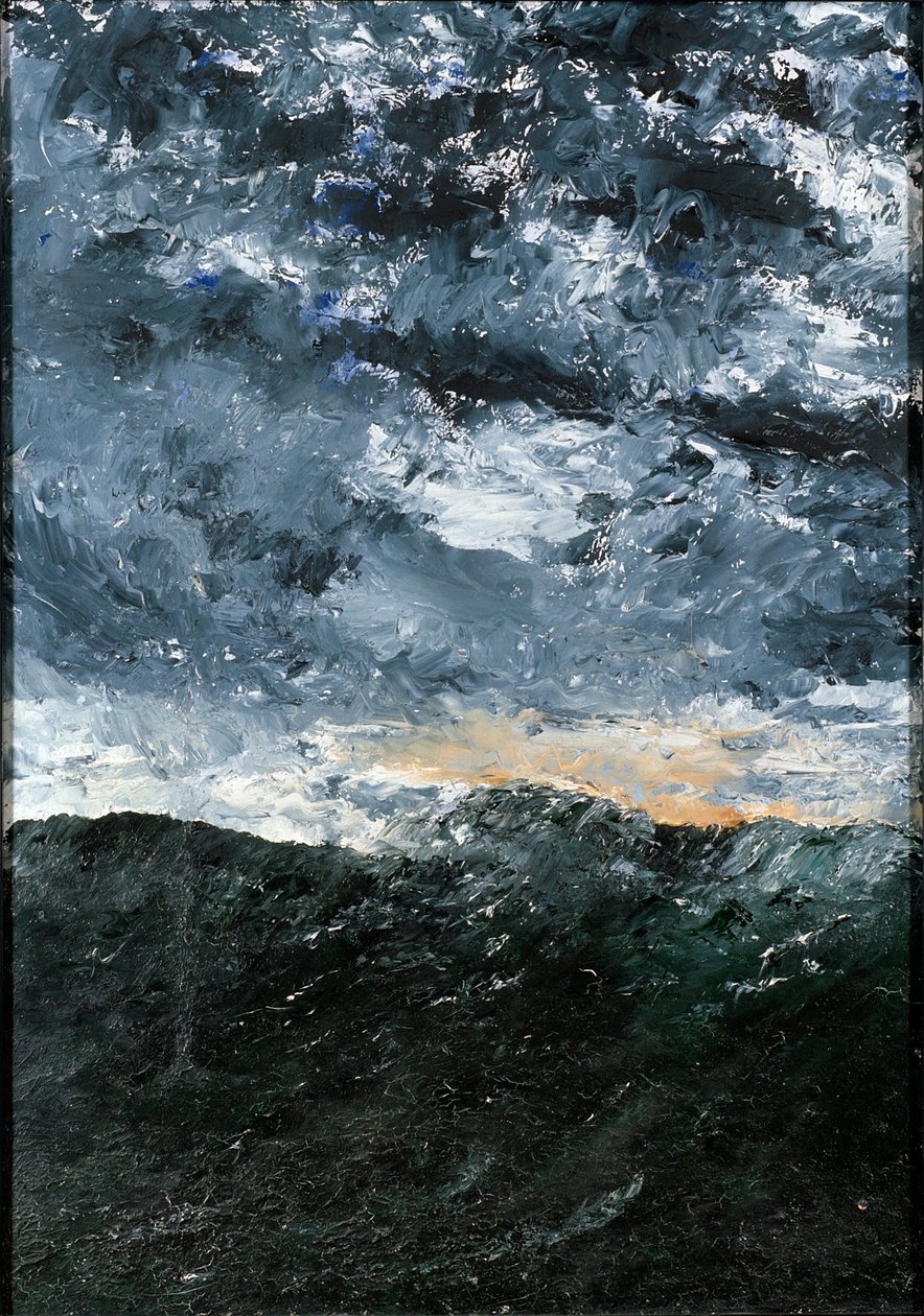 Paisagem, paisagem marítima: Vågen VIII (Onda VIII) de August Strindberg