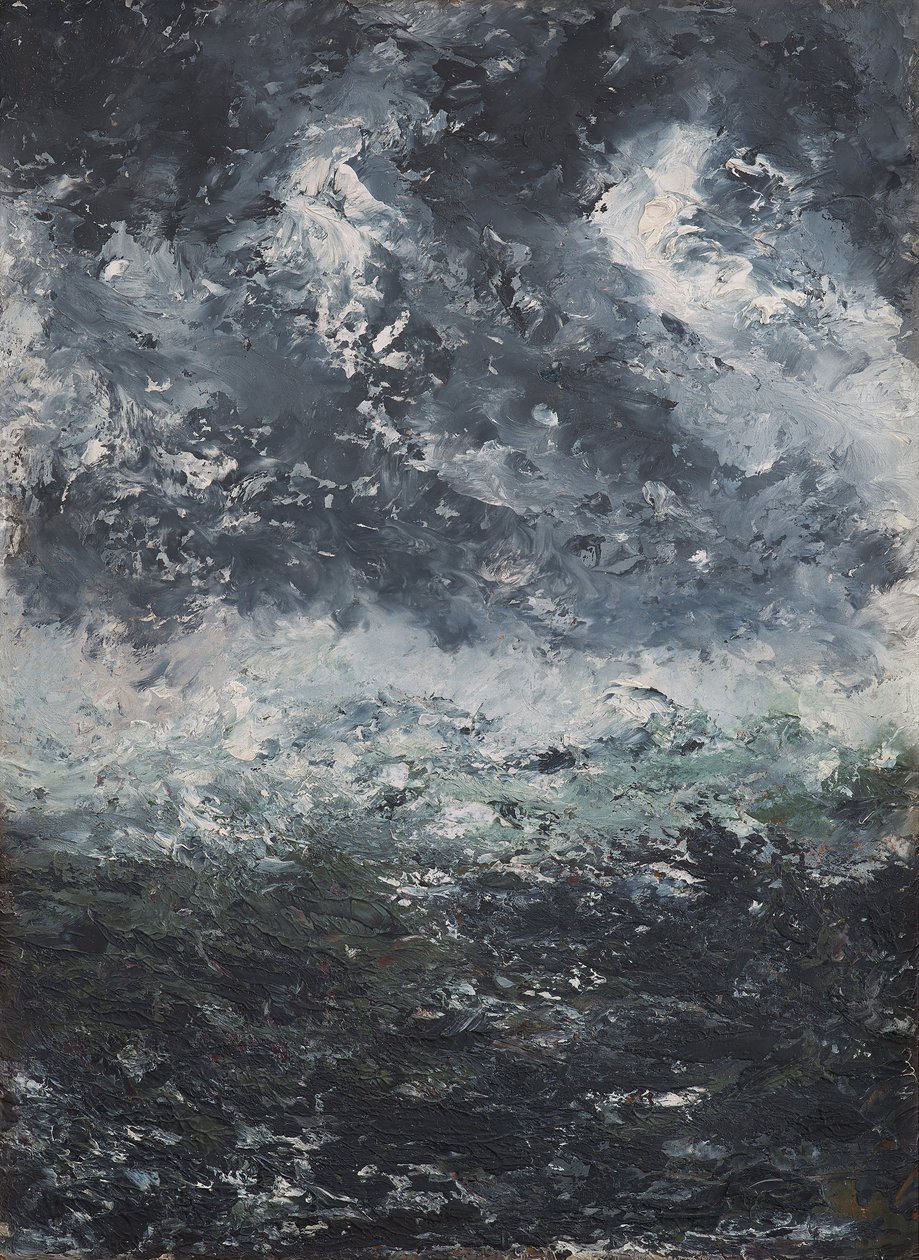 Paisagem de tempestade, 1894. de August Strindberg