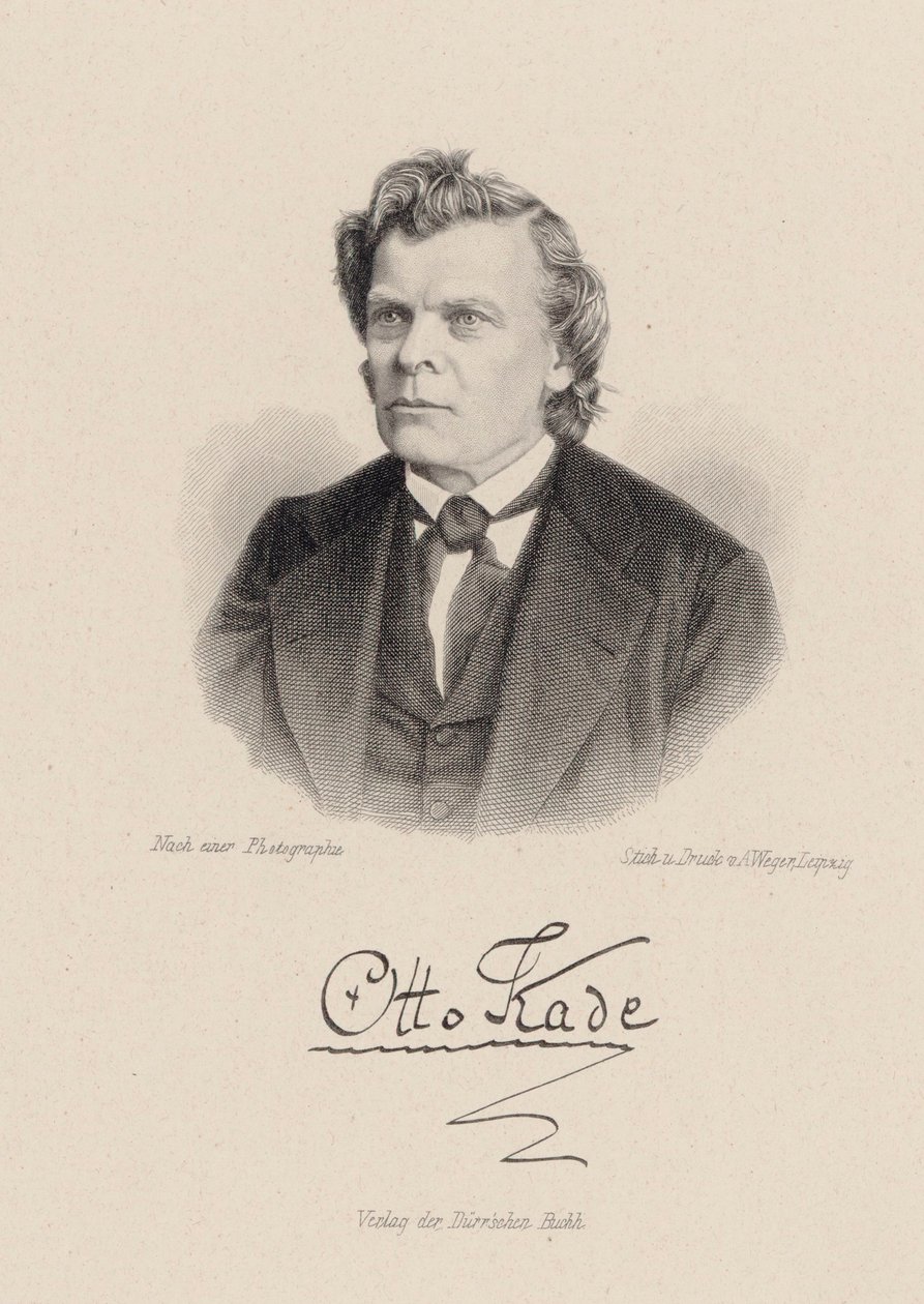 Retrato do compositor Otto Kade 1819-1900. de August Weger