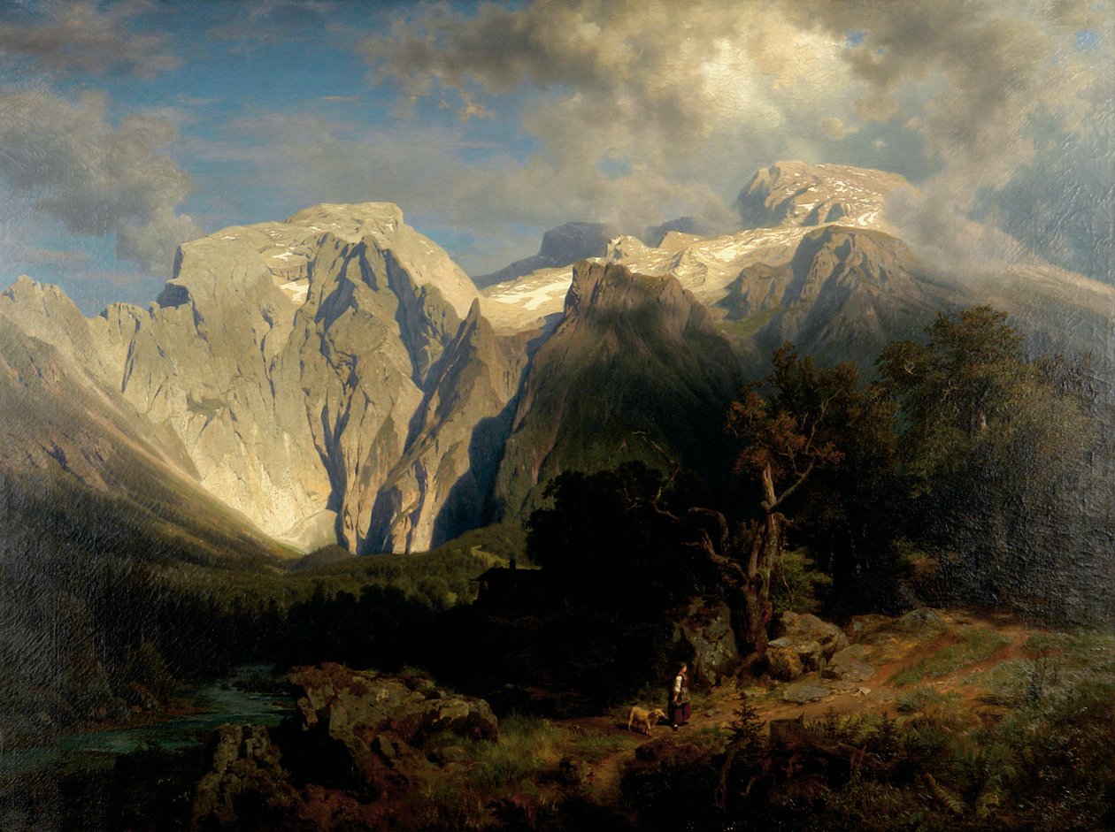 Paisagem de pedra calcária de August Wilhelm Leu