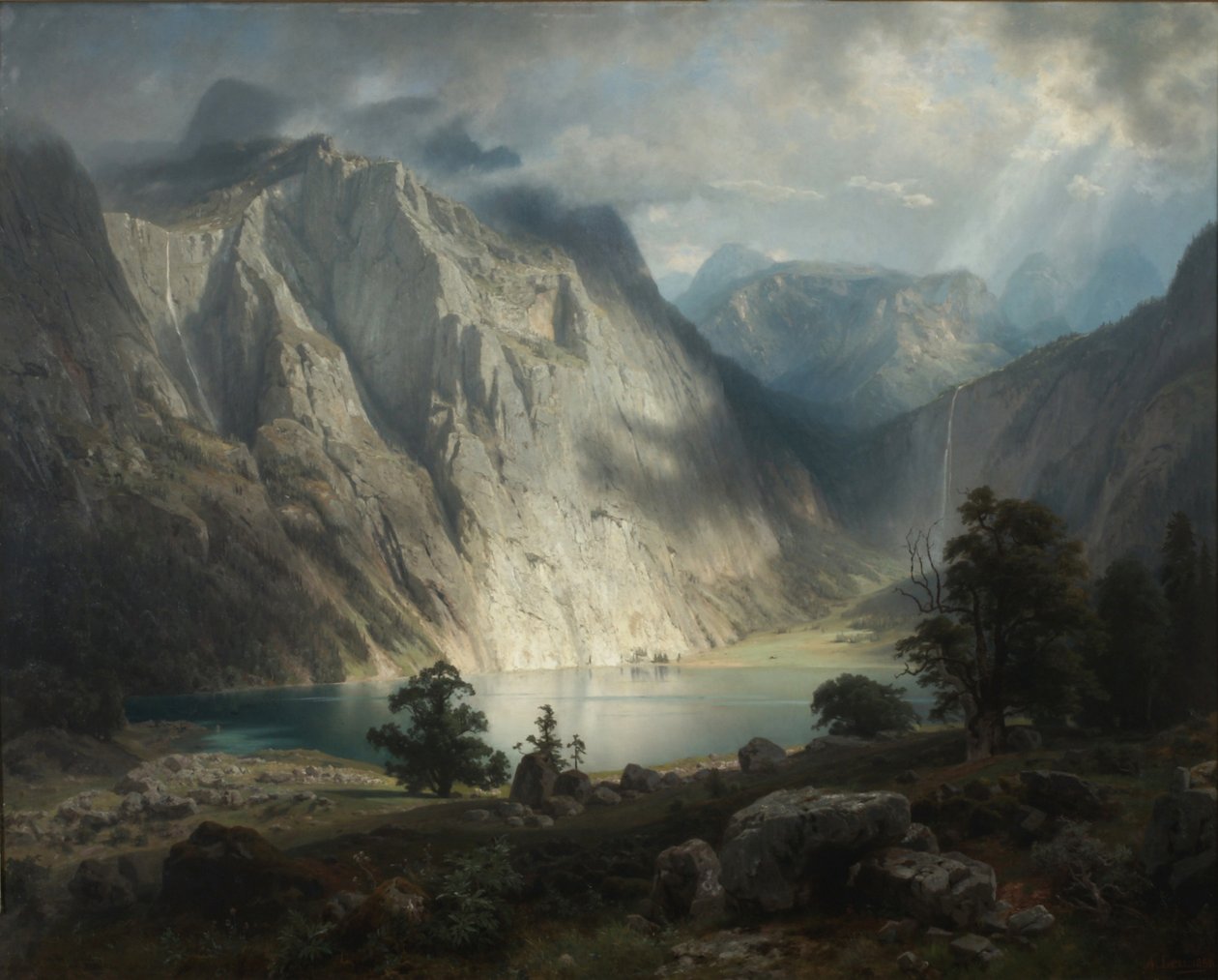 Alto Lago perto de Berchtesgaden de August Wilhelm Leu