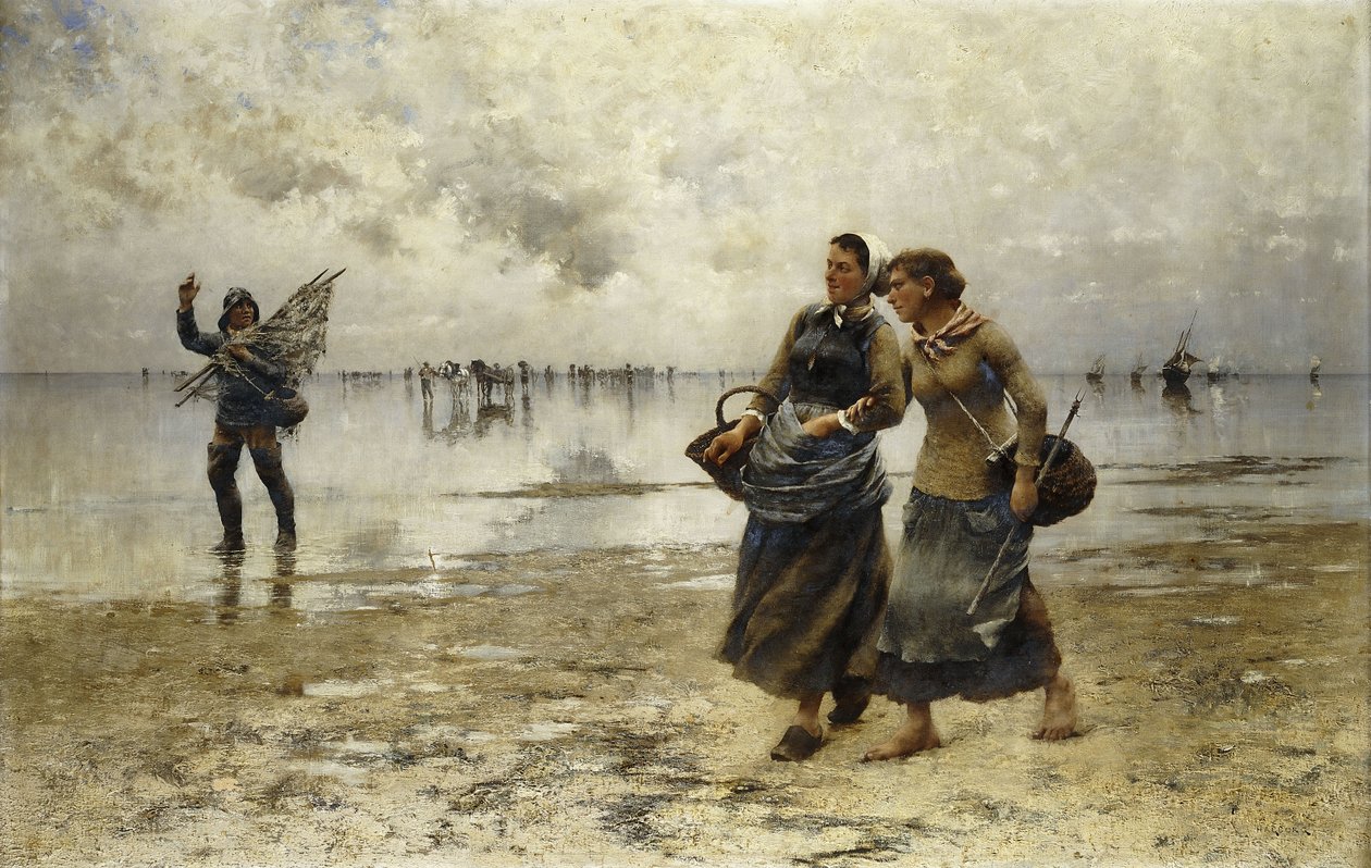 Maré baixa, de August Wilhelm Nikolaus Hagborg