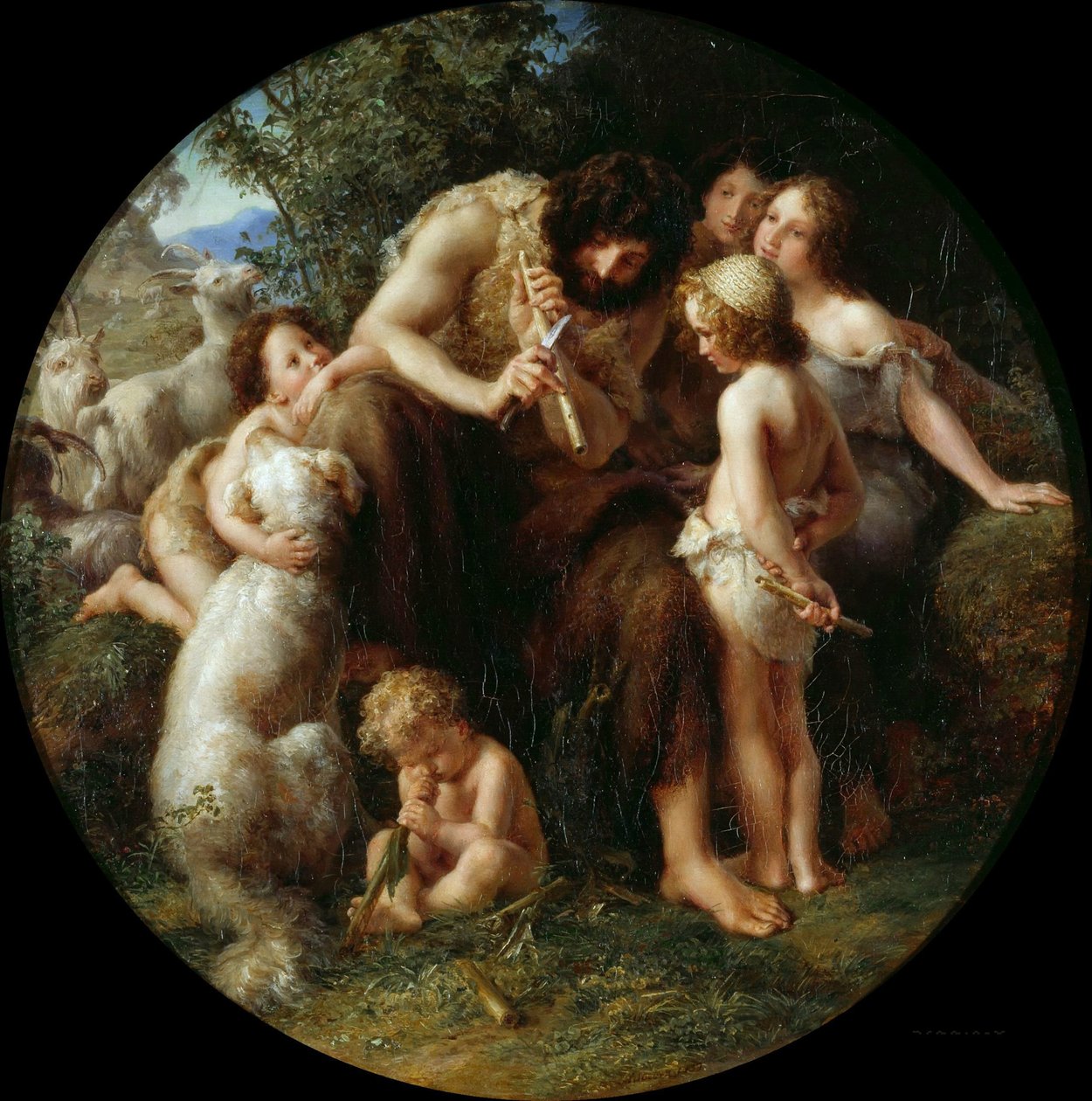 Jubal, o pai da flauta, 1839. de August von Kloeber