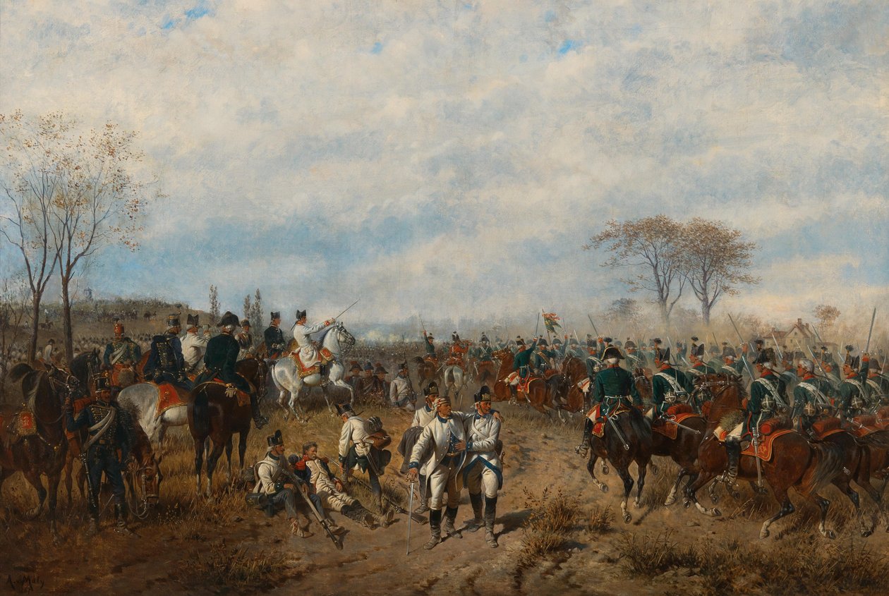 August von Maly Arquiduque Carlos na Batalha de Aldenhoven de August von Maly
