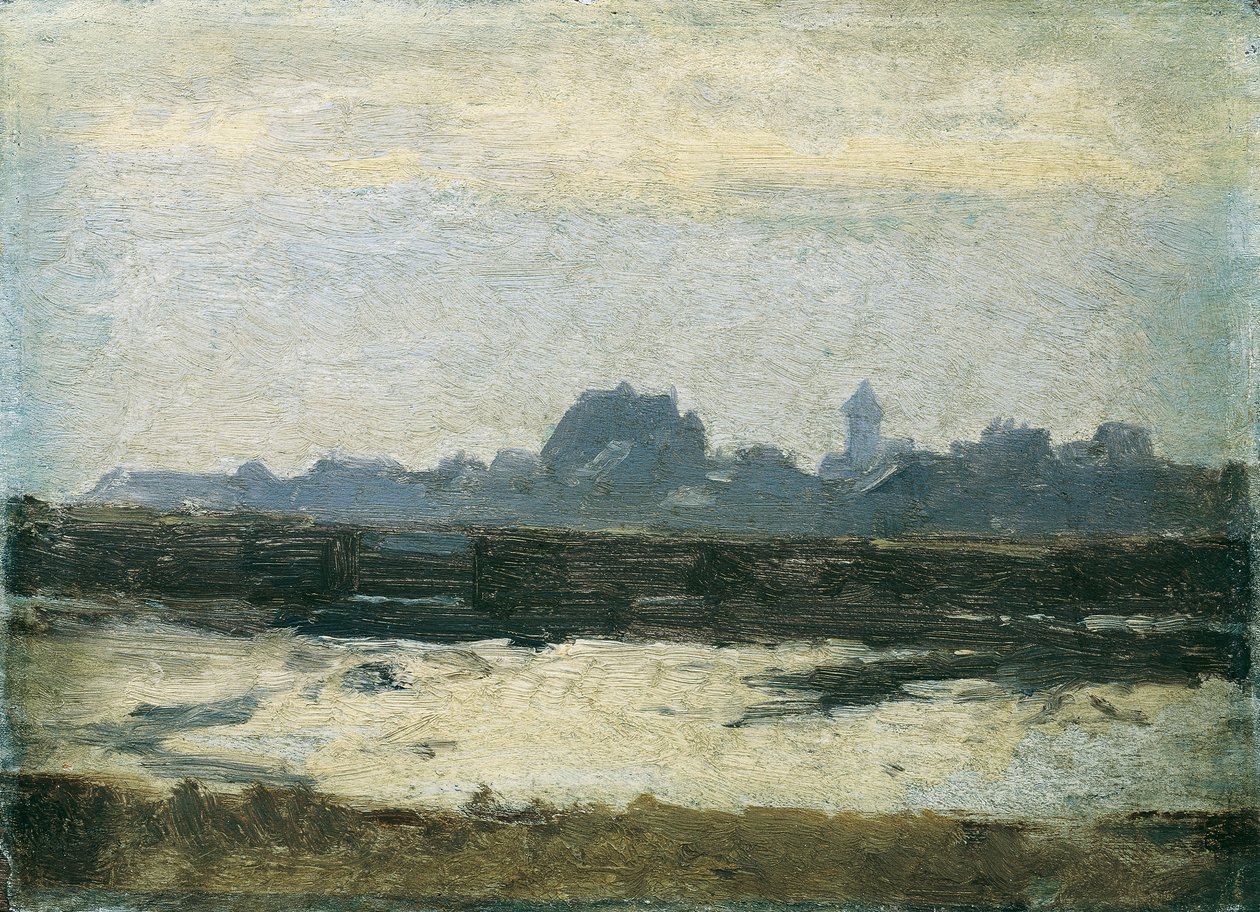 Vista da cidade de August von Pettenkofen