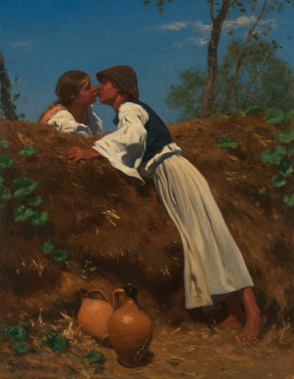 O Beijo II de August von Pettenkofen